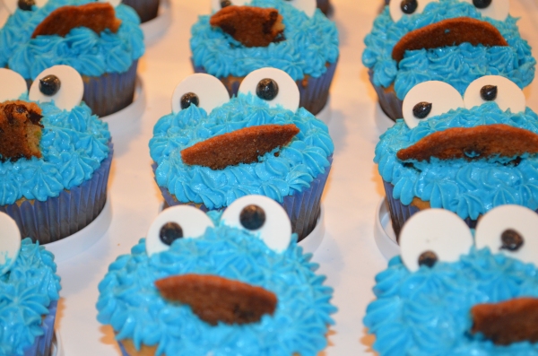 Cookie Monster Cupcakes